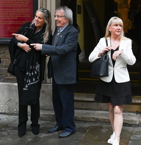 Leslie Bricusse Bill Wyman Centre Attends Editorial Stock Photo Stock