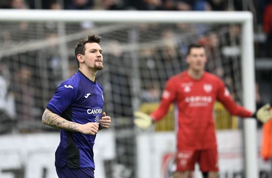 Anderlechts Benito Raman Reacts During Soccer Editorial Stock Photo