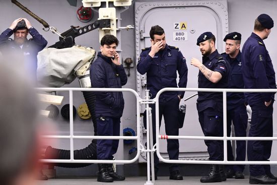 Den Helder Crew Members Frigate Zrms Editorial Stock Photo Stock