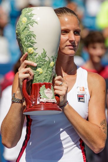 Karolina Pliskova Cze Poses Her Championship Editorial Stock Photo