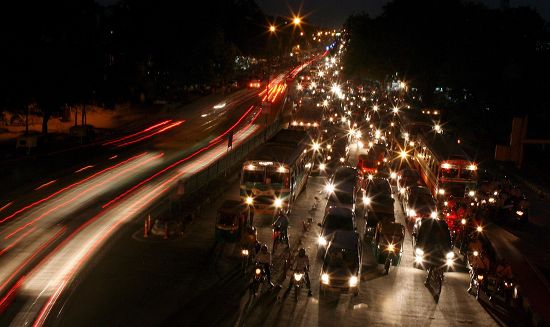 Vehicles Stuck Traffic Jam New Delhi Editorial Stock Photo Stock