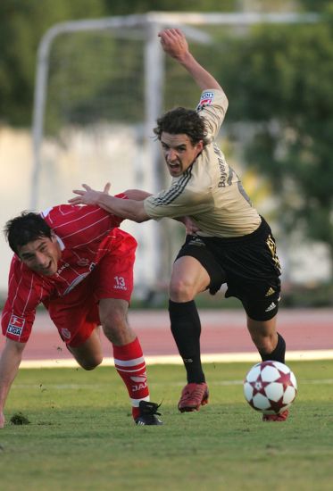 Bayern Munichs English International Owen Hargreaves Editorial Stock