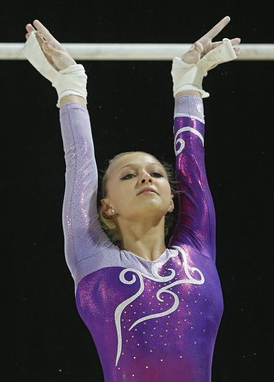 Russian Gymnast Daria Spiridonova Reacts After Editorial Stock Photo