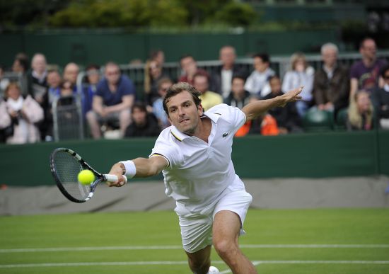 Julien Benneteau France Returns Tobias Kamke Editorial Stock Photo