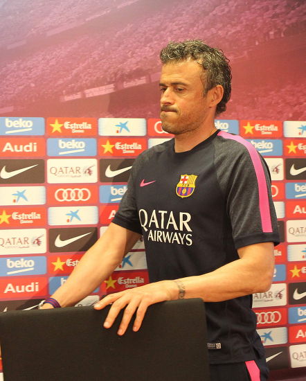 Fc Barcelonas Spanish Coach Luis Enrique Editorial Stock Photo Stock