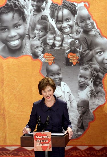 Us First Lady Mrs Laura Bush Editorial Stock Photo Stock Image