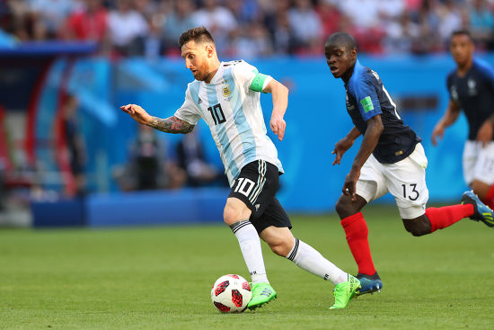 Lr Lionel Messi Arg Ngolo Kante Editorial Stock Photo Stock Image