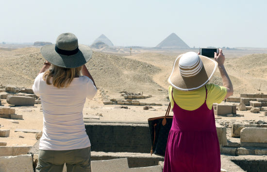 Toursists Visit King Djosers Step Pyramid Editorial Stock Photo Stock