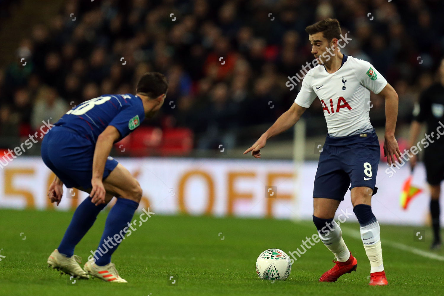 Harry Winks Tottenham Hotspur Cesar Azpilicueta Editorial Stock Photo