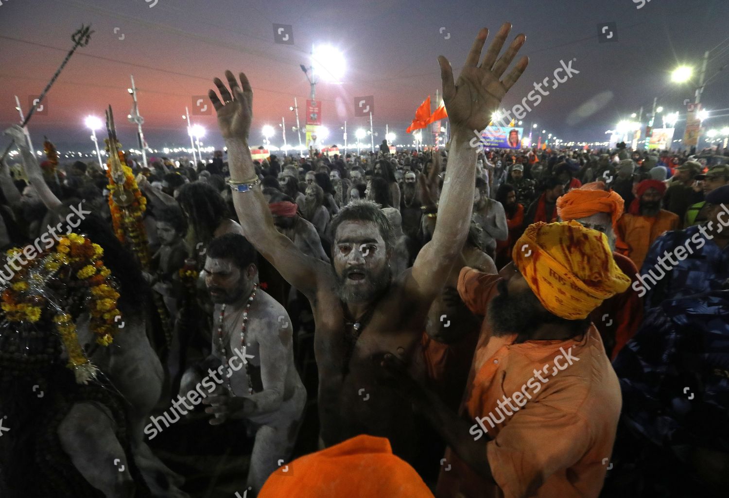 Indian Naga Sadhus Naked Holy Men Editorial Stock Photo Stock Image