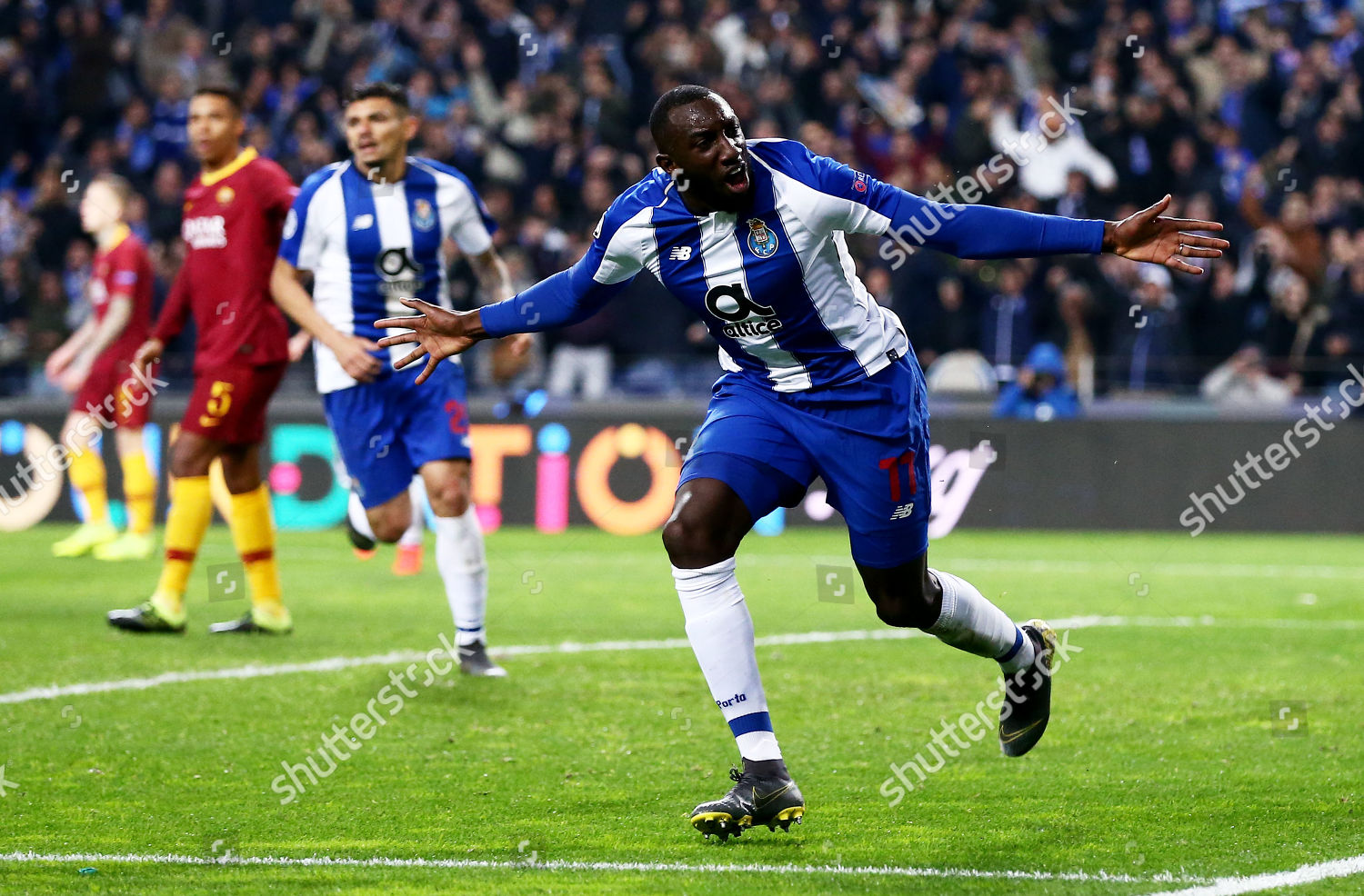 Moussa Marega Porto Celebrates Scoring His Editorial Stock Photo