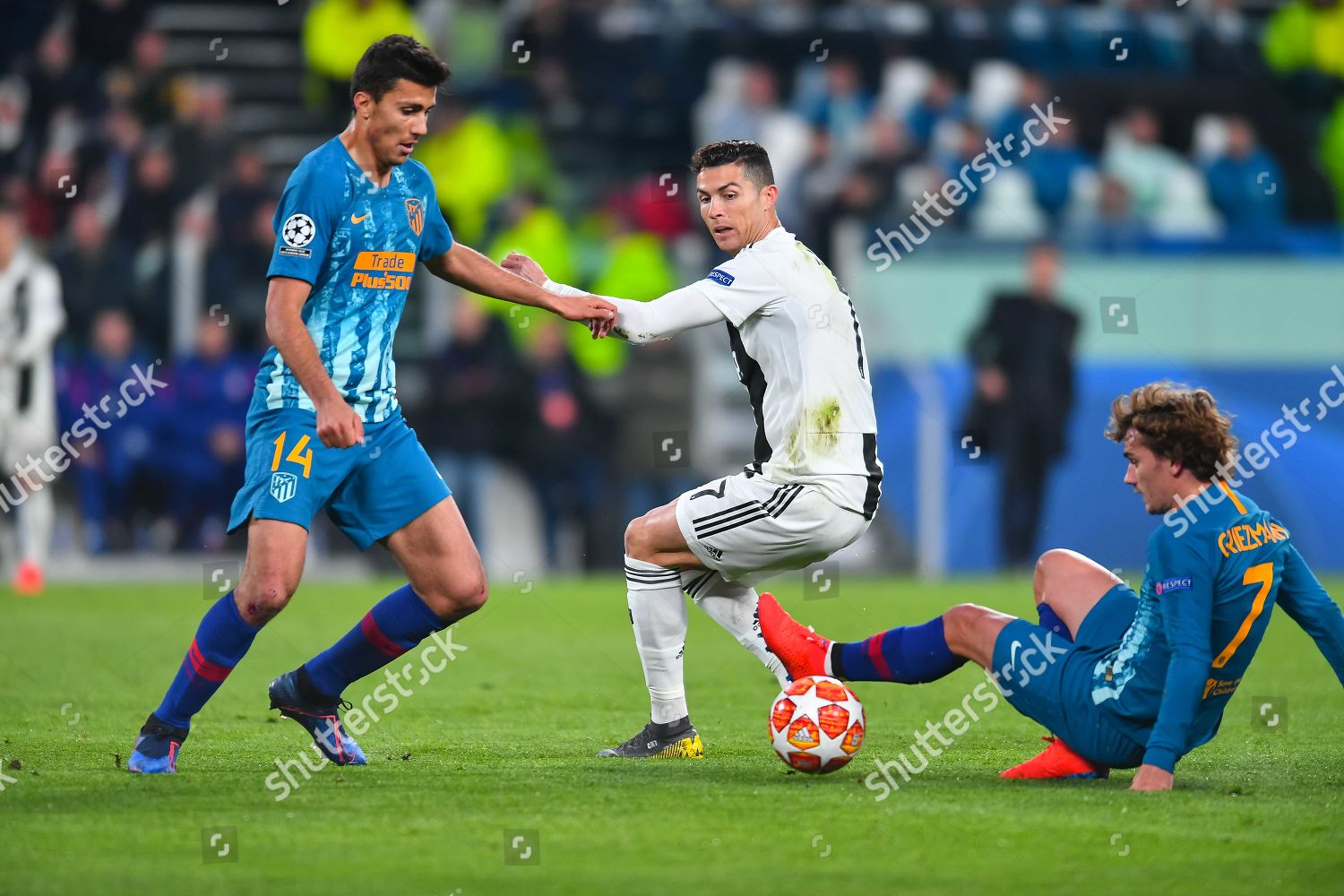 Cristiano Ronaldo Rodri Antoine Griezmann Editorial Stock Photo Stock