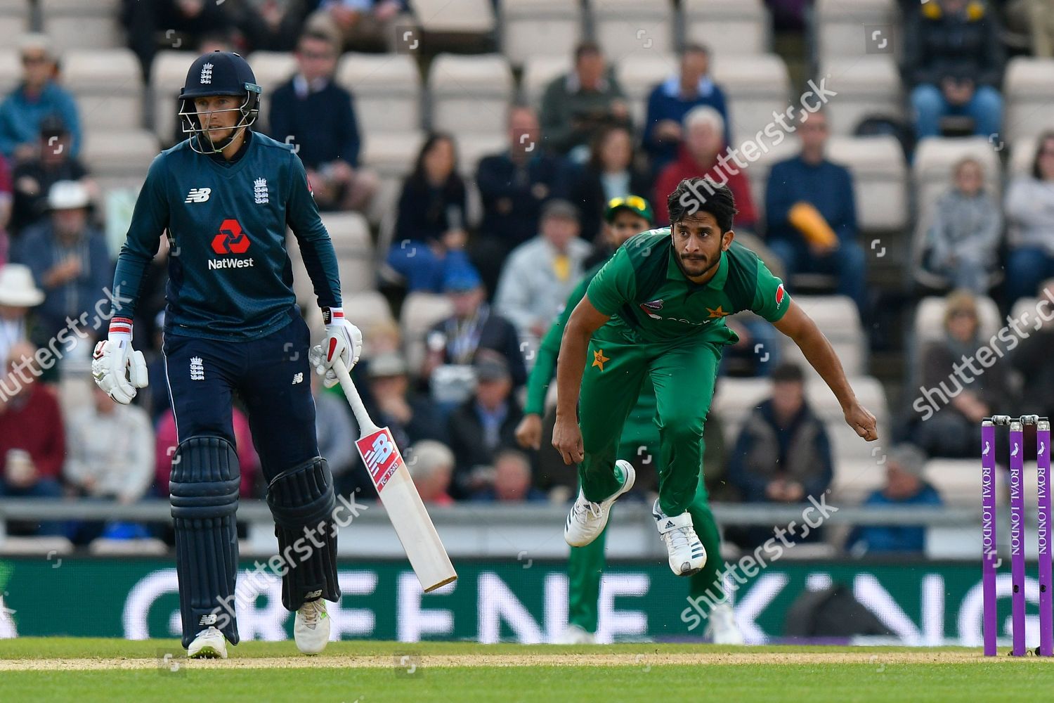 Caption Correction Hasan Ali Pakistan Bowling Editorial Stock Photo