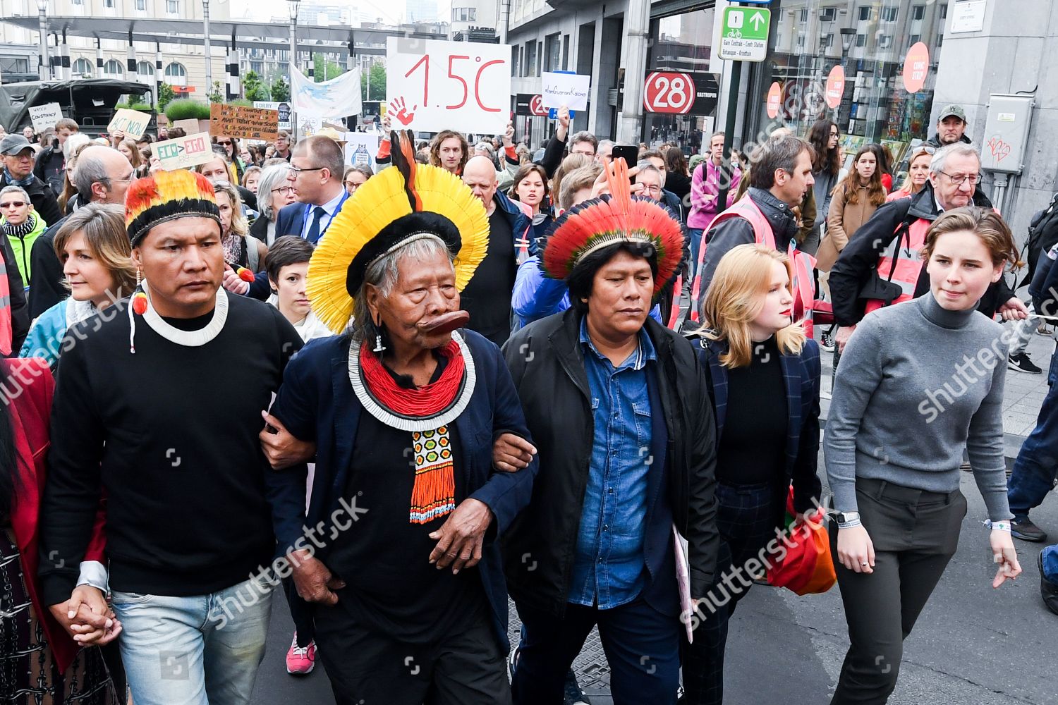 Raoni Metuktire Chief Indigenous Brazilian Kayapo Editorial Stock Photo