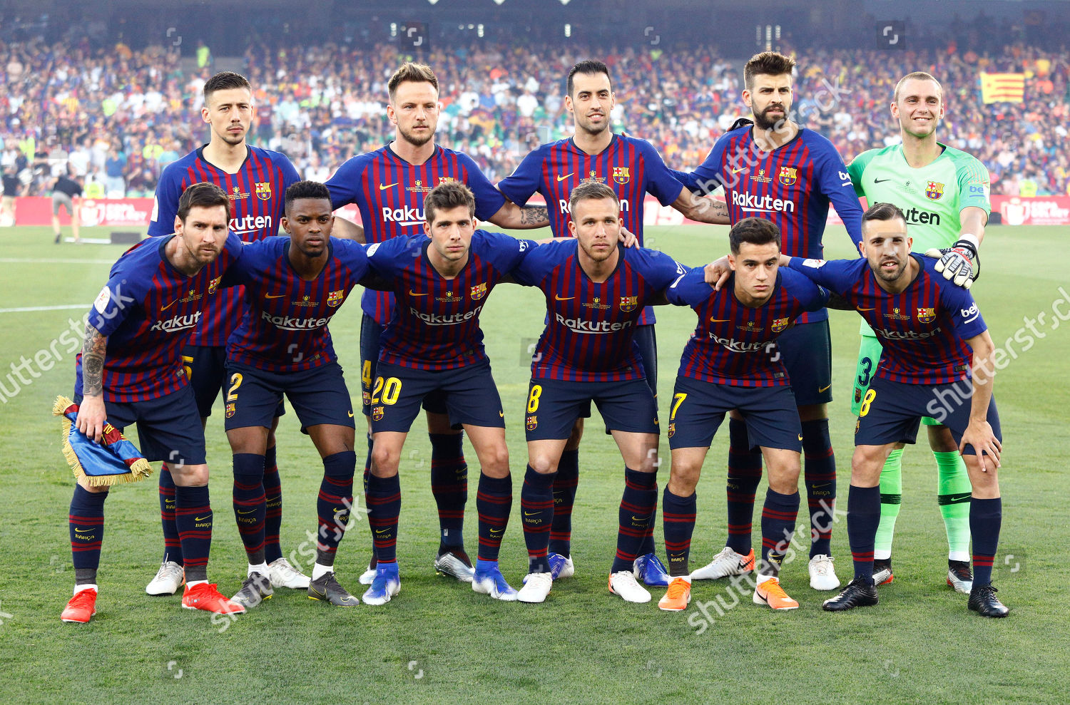 Fc Barcelona Team Group Editorial Stock Photo Stock Image Shutterstock