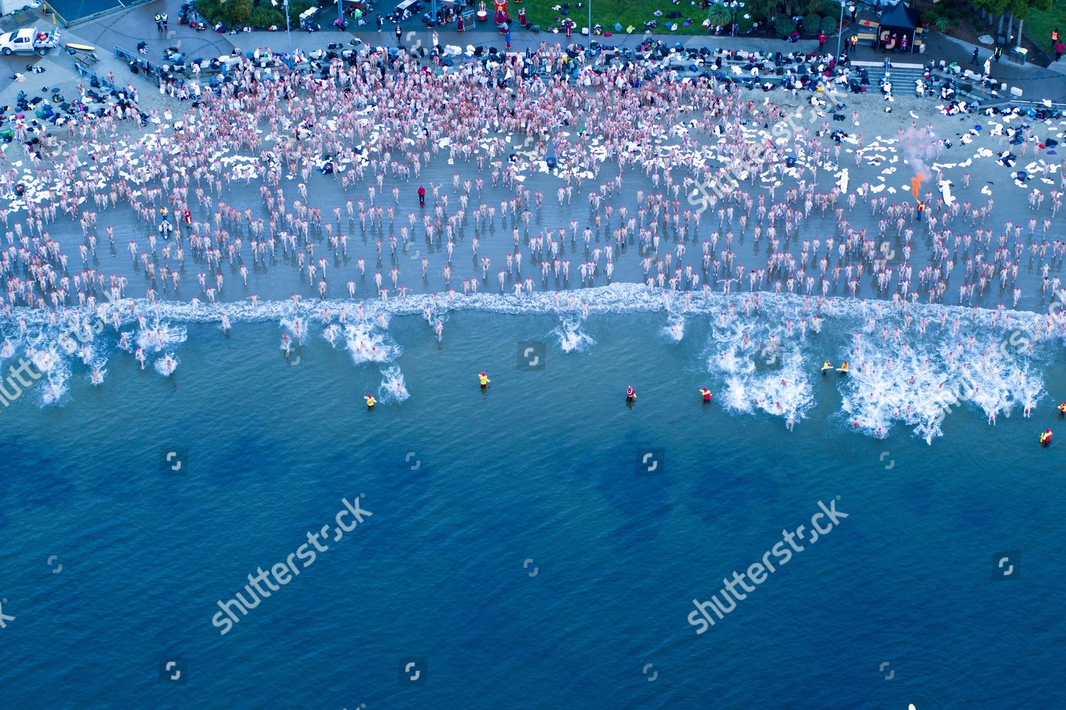 Swimmers Participate Dark Mofo Nude Editorial Stock Photo Stock