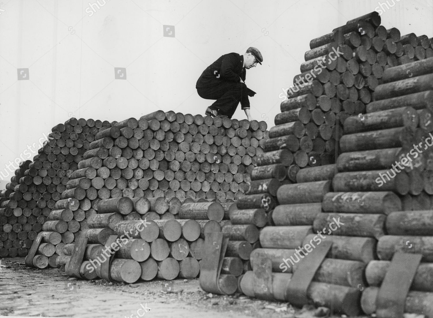 Wwii Britain Munitions Shells Picture Shows Editorial Stock Photo