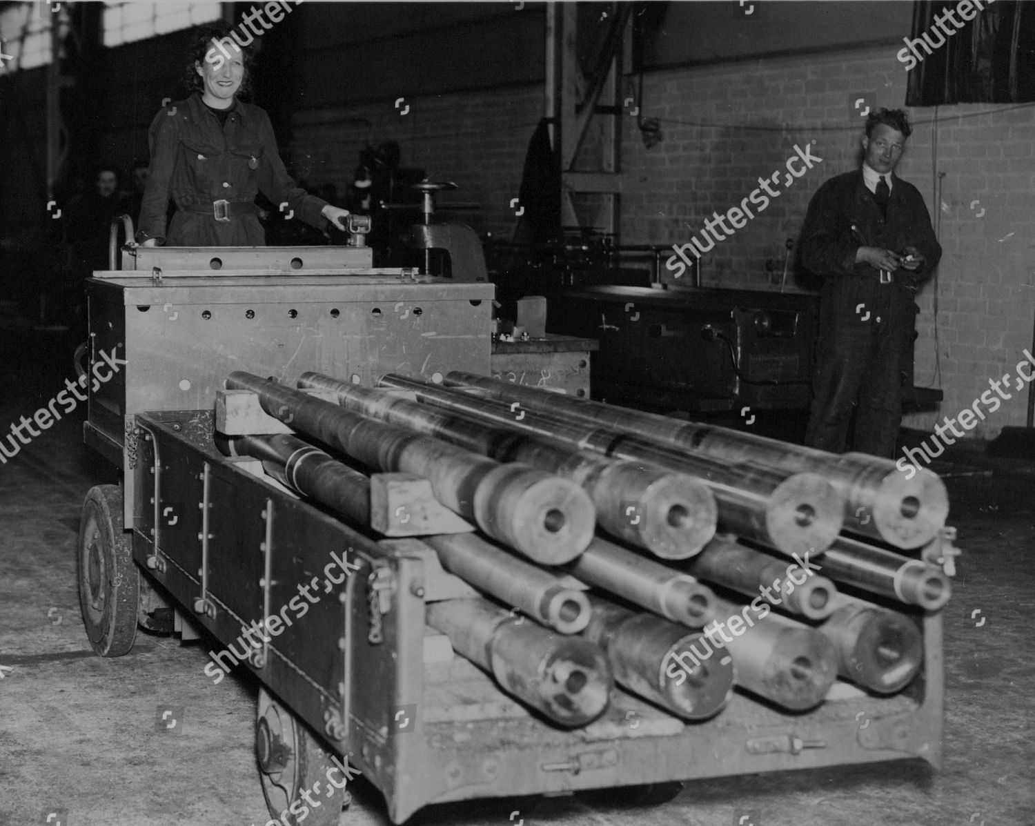 Wwii Britain Munitions Visit Royal Ordnance Editorial Stock Photo