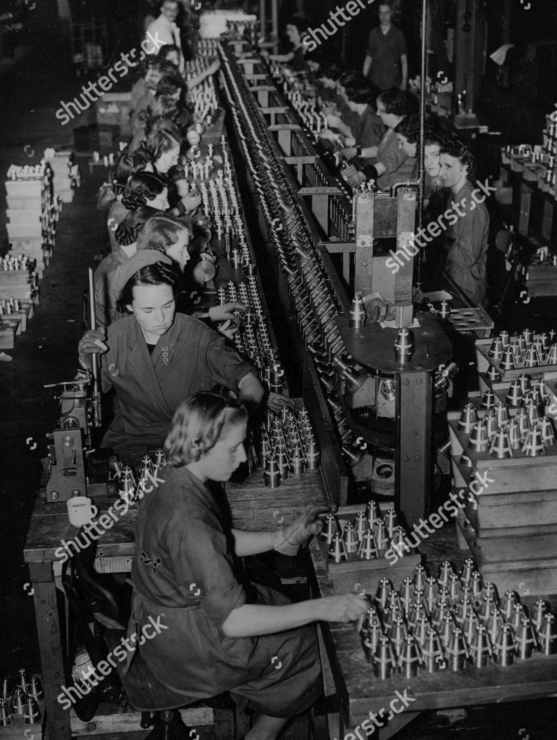 Wwii Britain Munitions Manufacture Munitions This Editorial Stock Photo