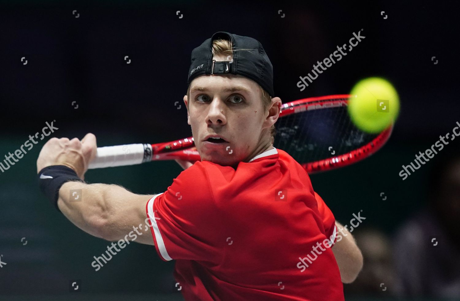 Canadas Denis Shapovalov Action Against Russia Editorial Stock Photo