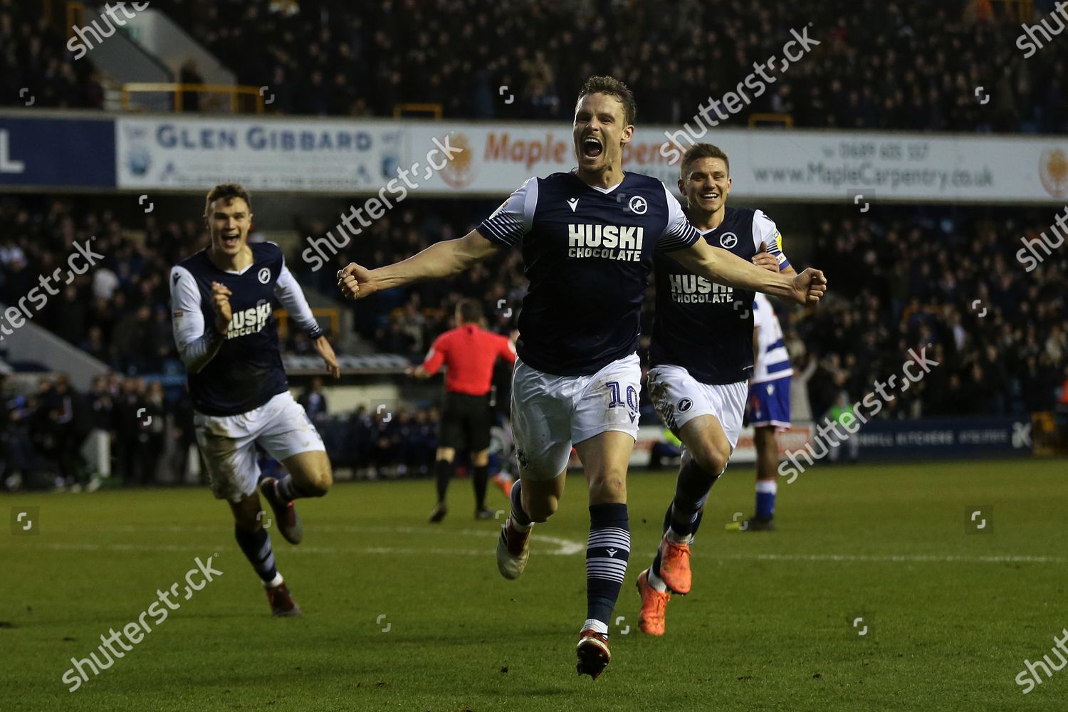 Matt Smith Celebrates Scoring Millwalls Opening Editorial Stock Photo