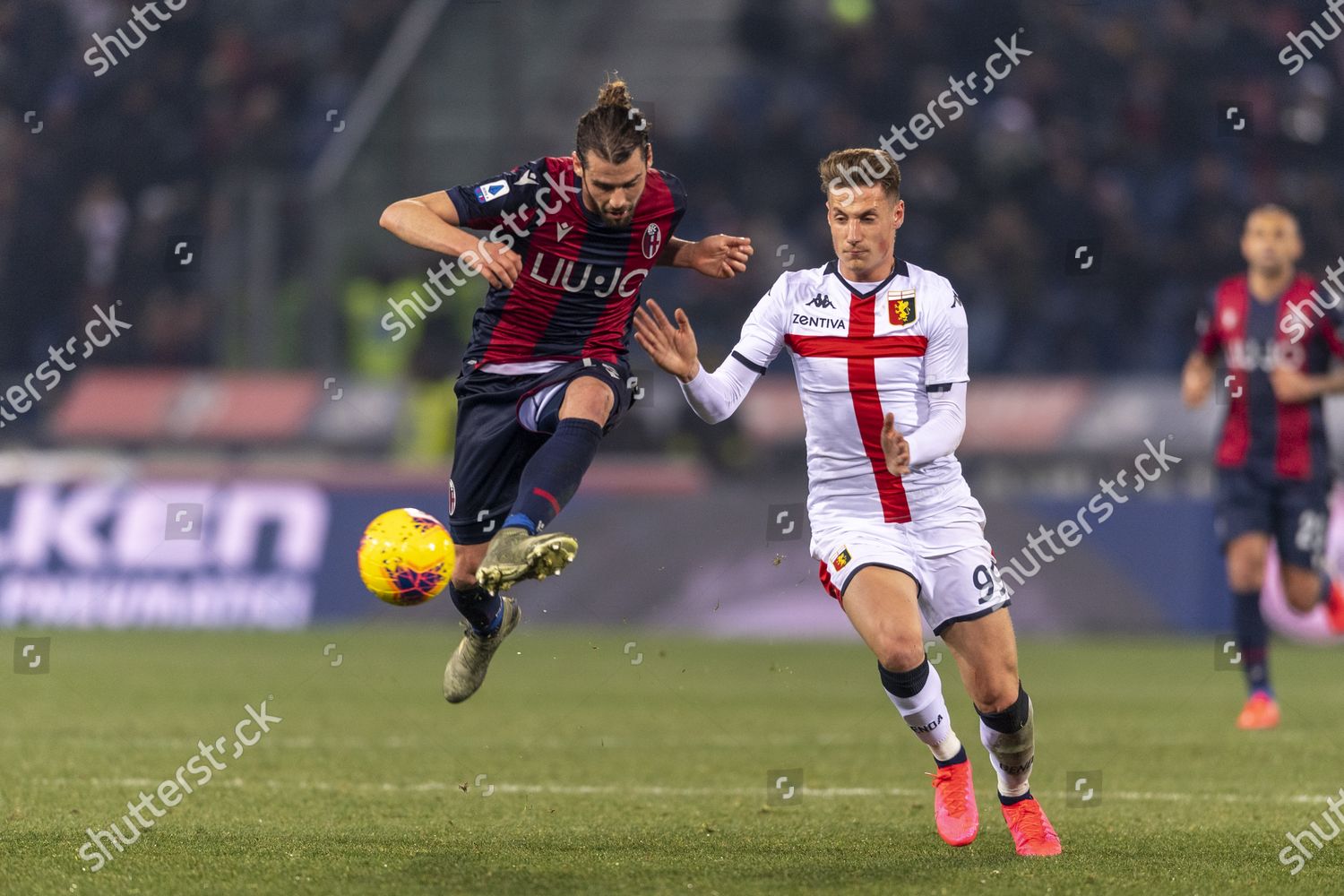 Andrea Poli Bologna Andrea Pinamonti Genoa Editorial Stock Photo