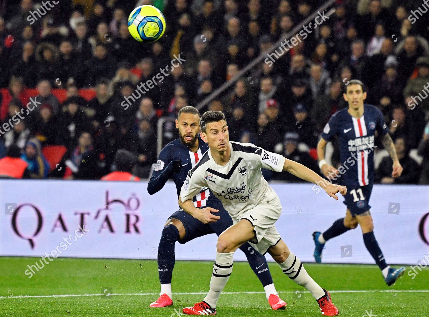 Paris Saintgermains Neymar L Action Against Editorial Stock Photo