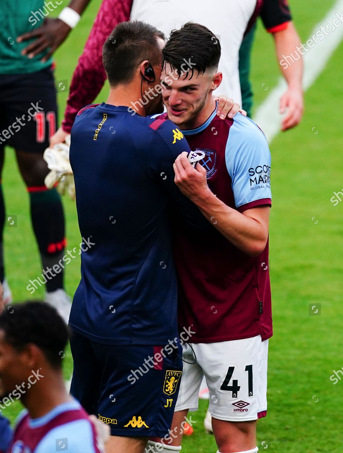 Declan Rice West Ham Hugs John Editorial Stock Photo Stock Image