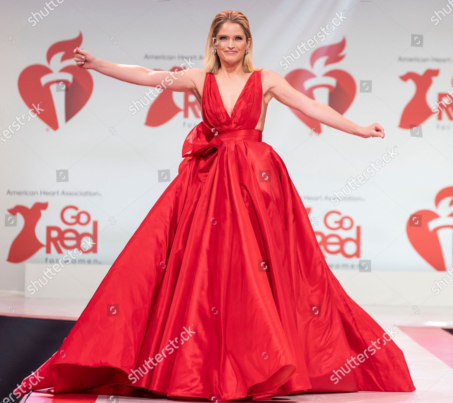 Sara Haines Wearing Dress By Karen Editorial Stock Photo Stock Image