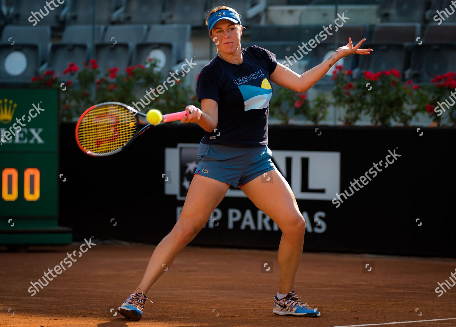 Anastasia Pavlyuchenkova Russia During Practice Editorial Stock