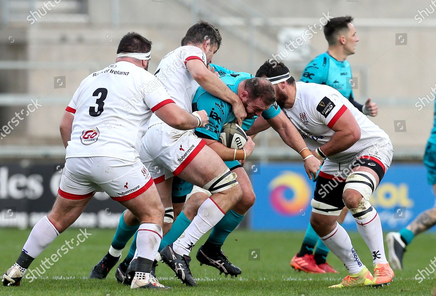 Ulster Vs Dragons Ulsters Sam Carter Editorial Stock Photo Stock