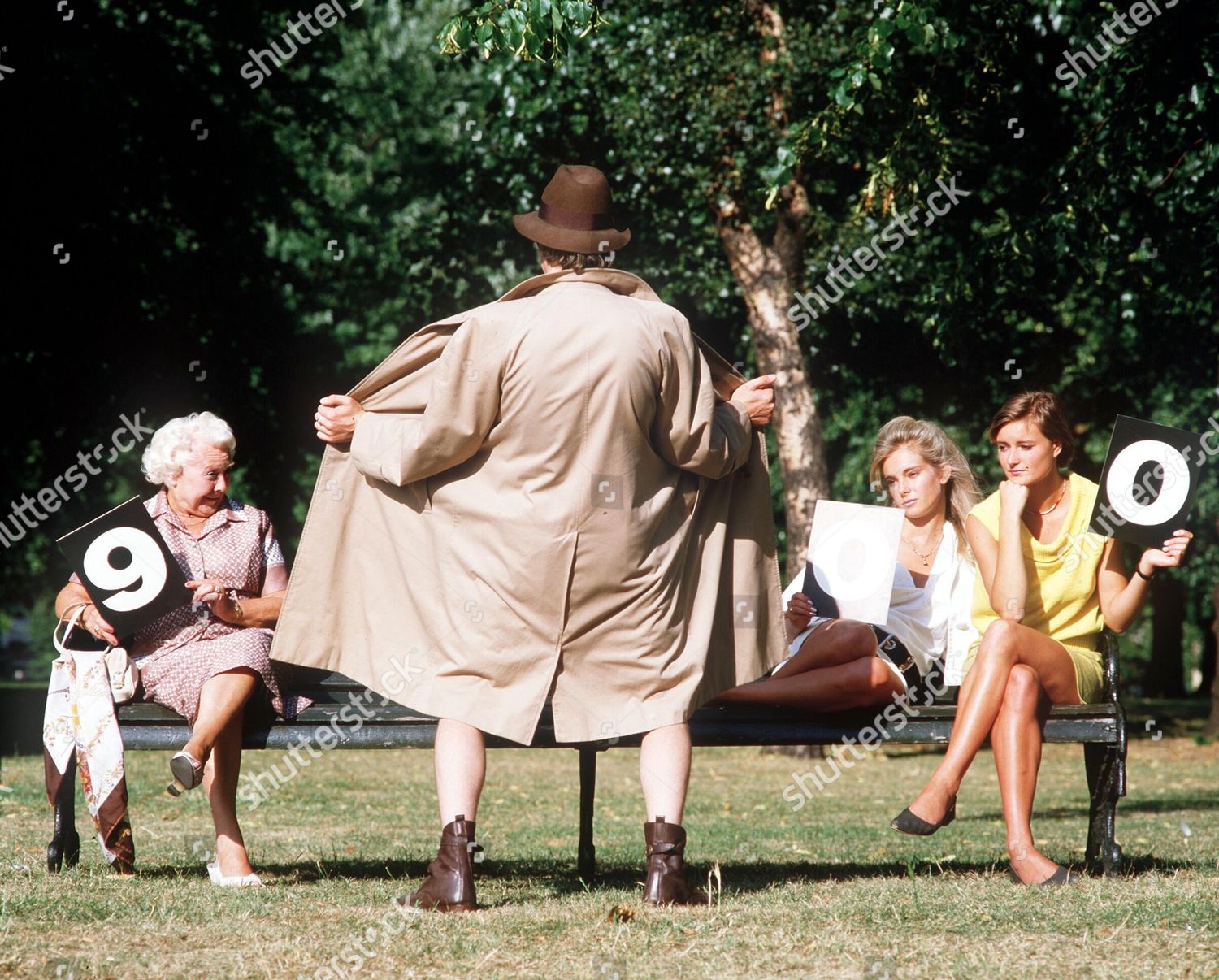 Man Flashing Women On Park Bench Editorial Stock Photo Stock Image Shutterstock