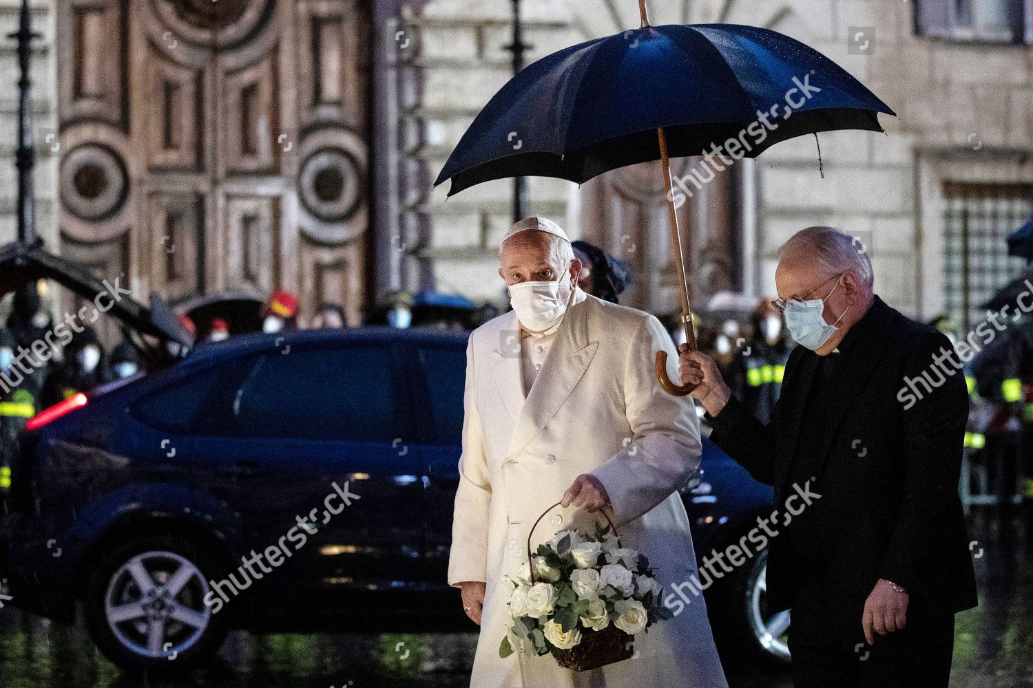 Pope Francis Pays Homage Our Lady Editorial Stock Photo Stock Image