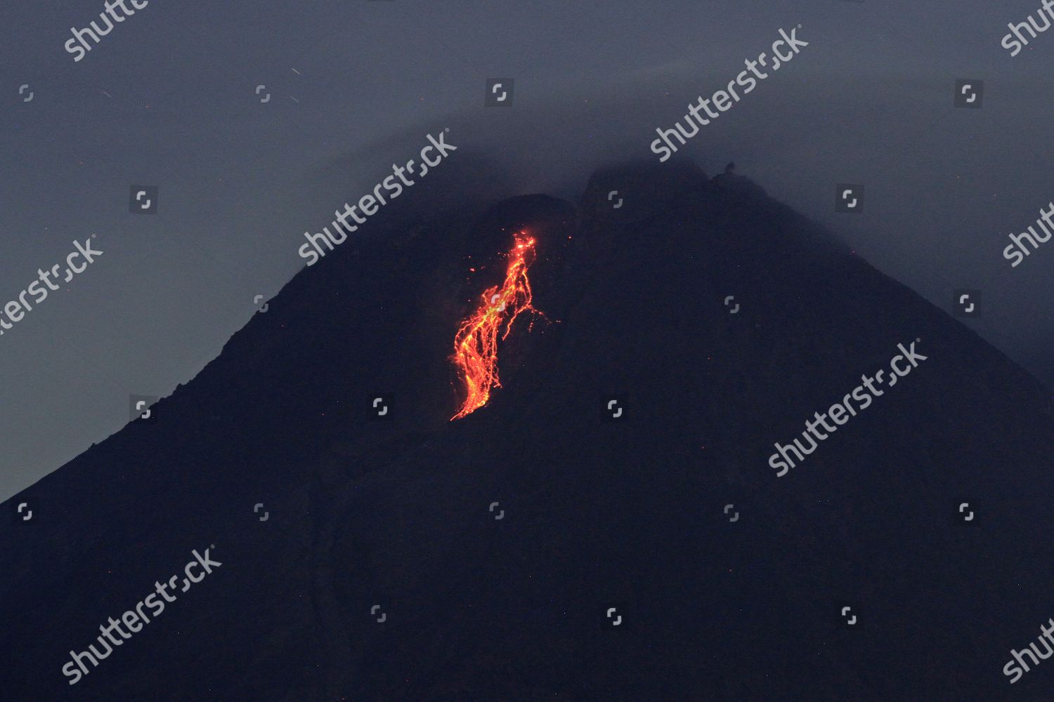 Mount Merapi Indonesias Most Active Volcano Editorial Stock Photo