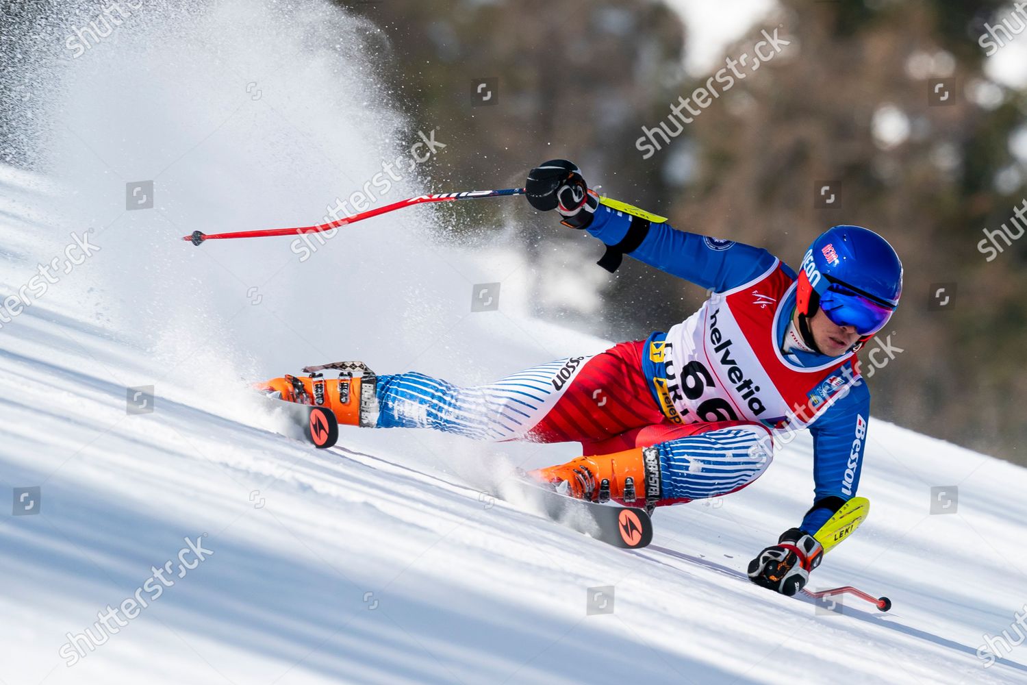 Nicolas Pirozzi Chi Competing Telepass Fis Editorial Stock Photo