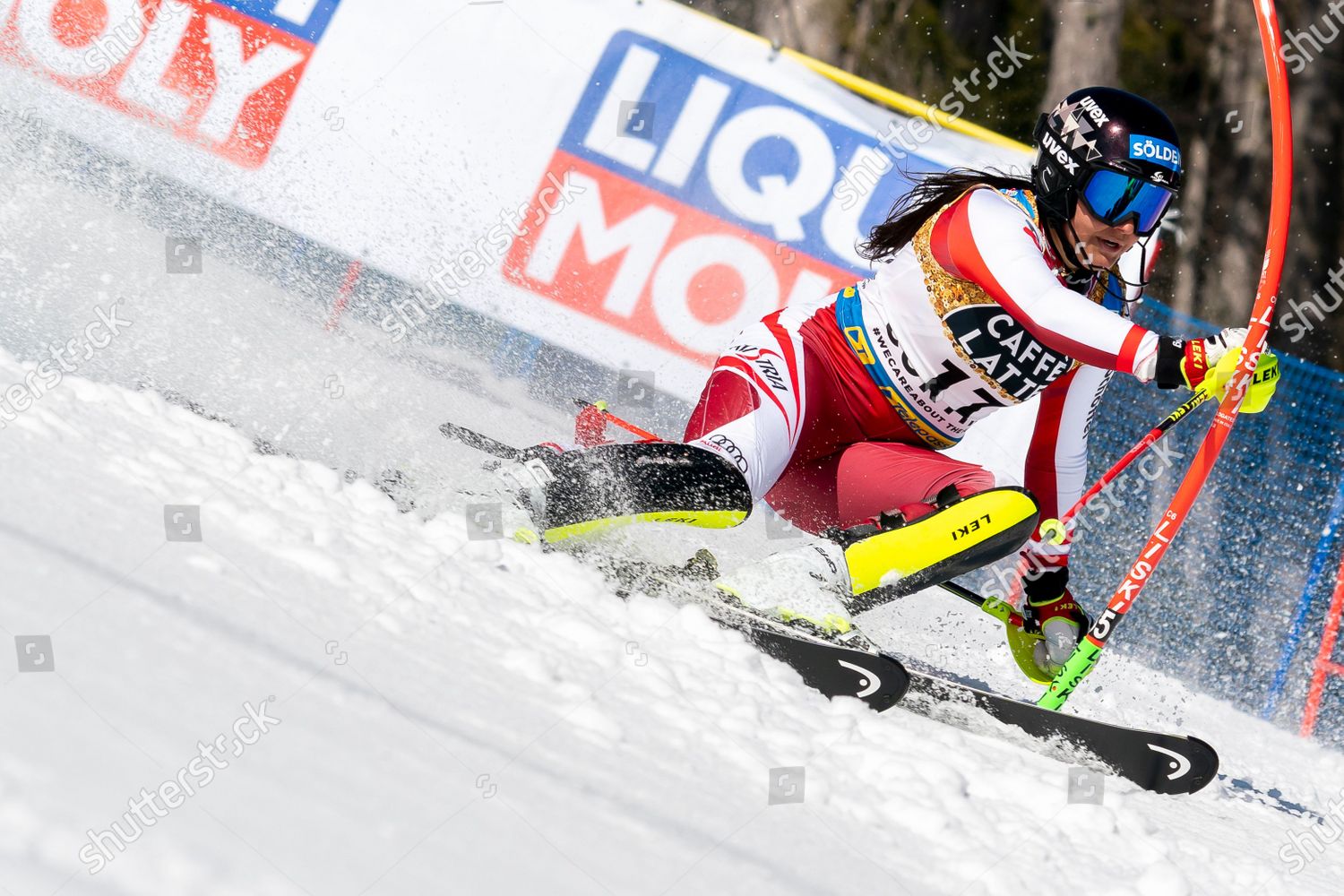 Franziska Gritsch Aut Competing Telepass Fis Editorial Stock Photo