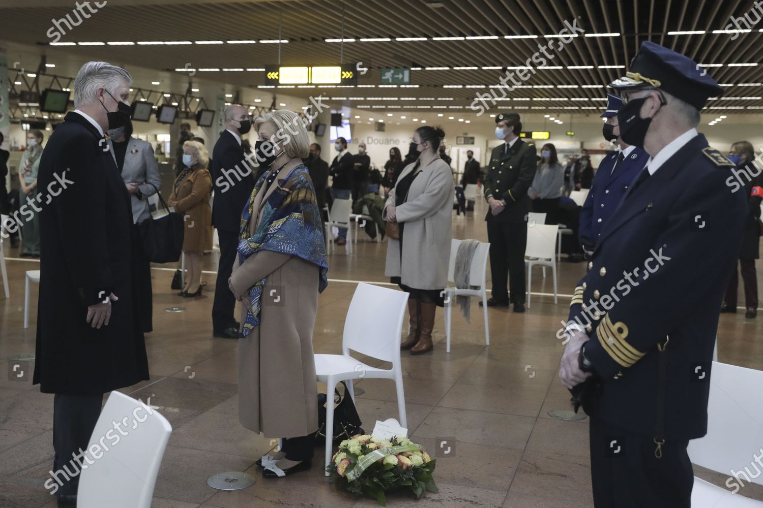 Belgiums King Philippe Queen Mathilde Brussels Editorial Stock Photo