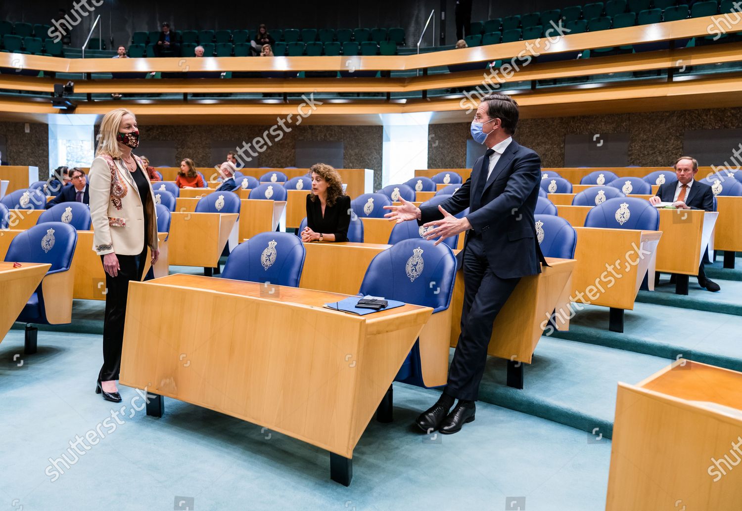 Sigrid Kaag D Mark Rutte Vvd Editorial Stock Photo Stock Image