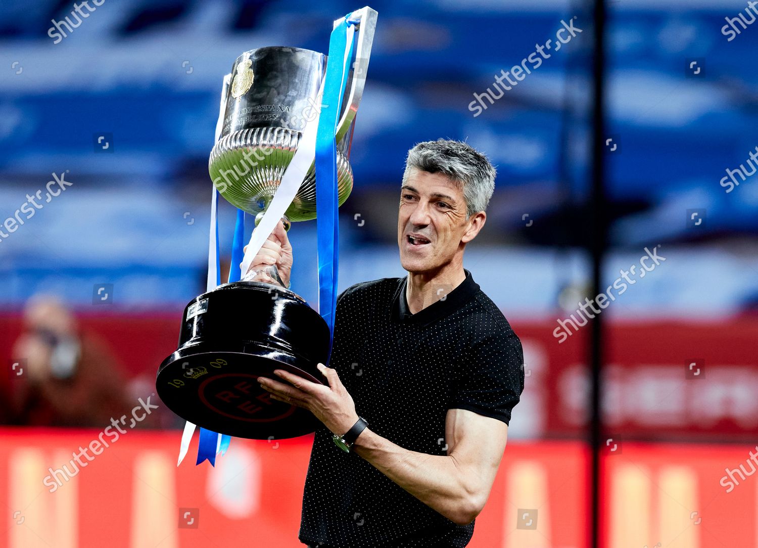 Head Coach Imanol Alguacil Reactst During Editorial Stock Photo Stock