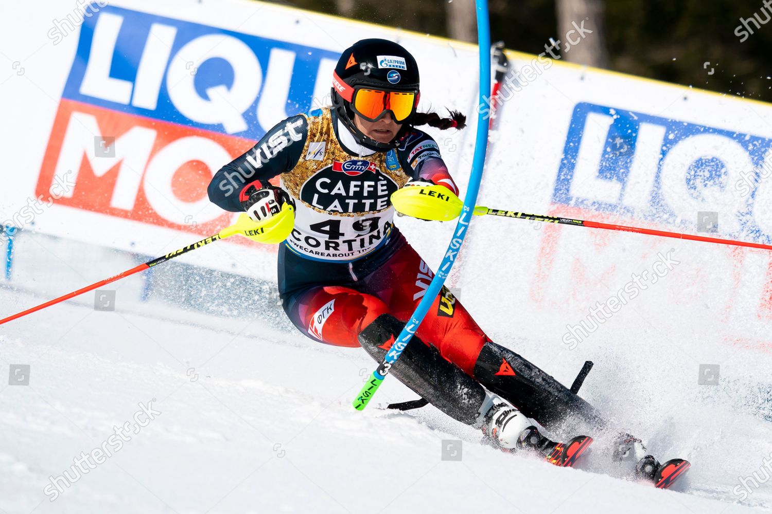 Gornostaeva Anastasia Rsf Competing Telepass Fis Editorial Stock Photo