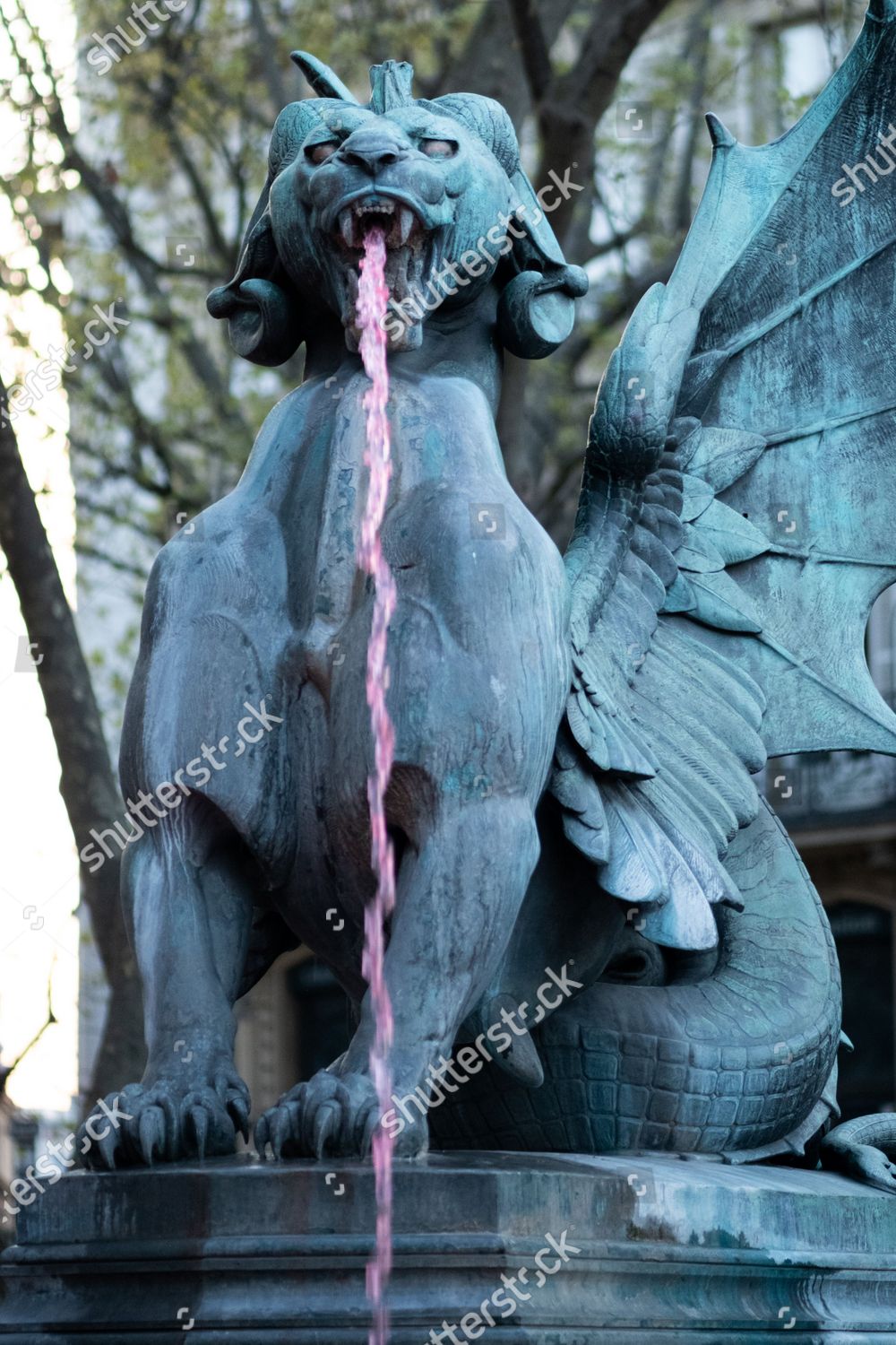 Water Saint Michel Fountain Has Been Editorial Stock Photo Stock