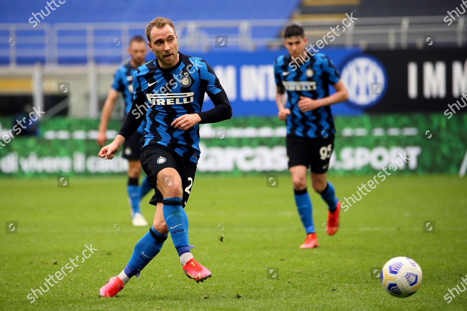 Christian Eriksen Fc Internazionale Action During Editorial Stock Photo