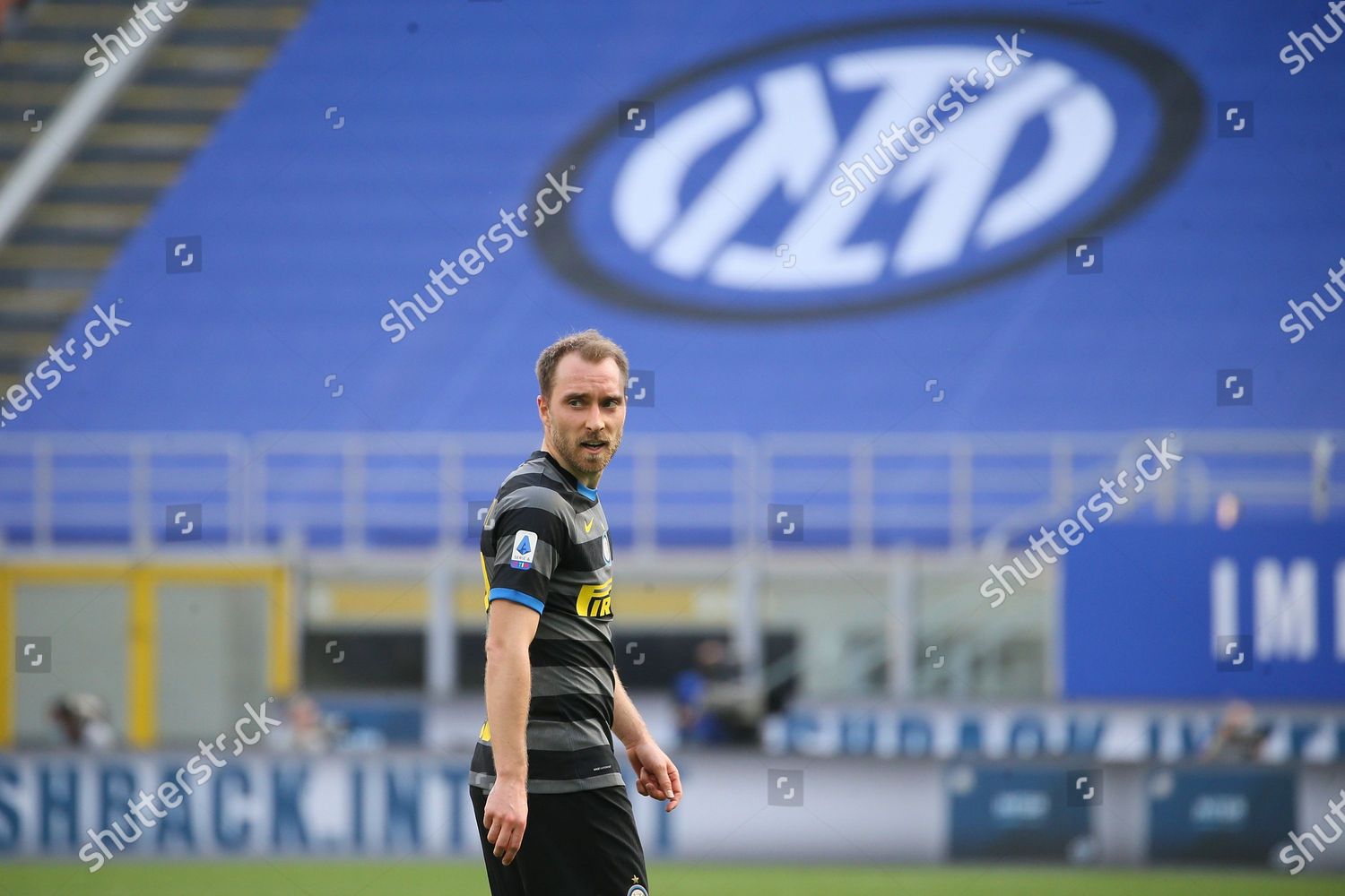 Christian Eriksen Fc Internazionale Looks On Editorial Stock Photo