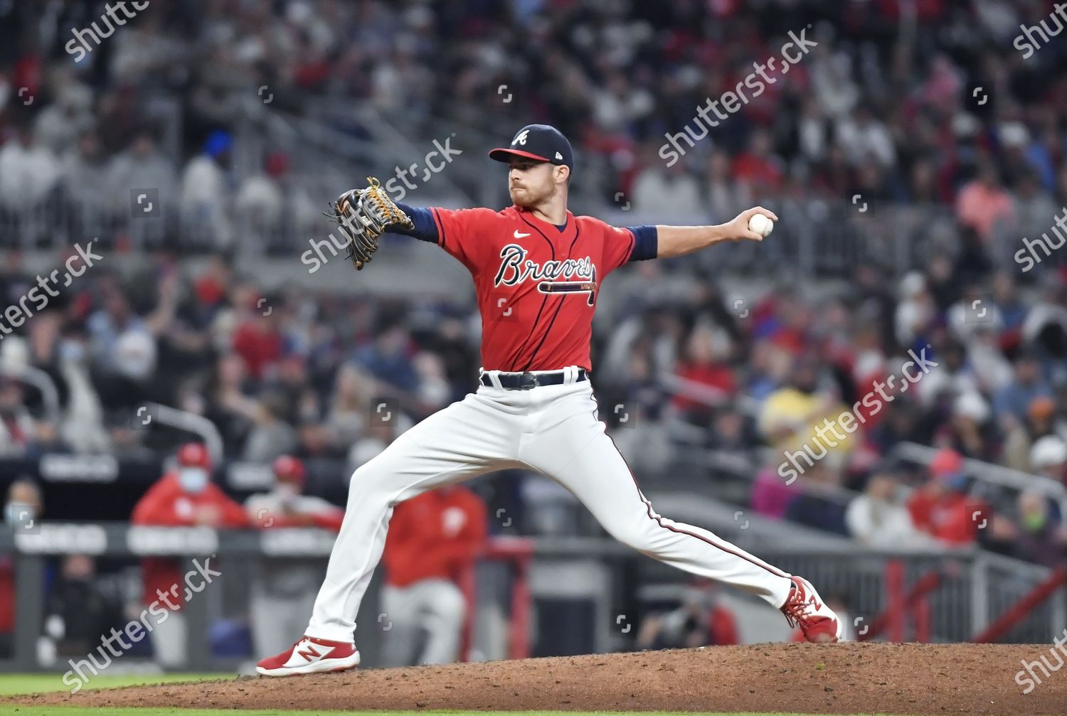 Atlanta Braves Pitcher Jesse Biddle Delivers Editorial Stock Photo