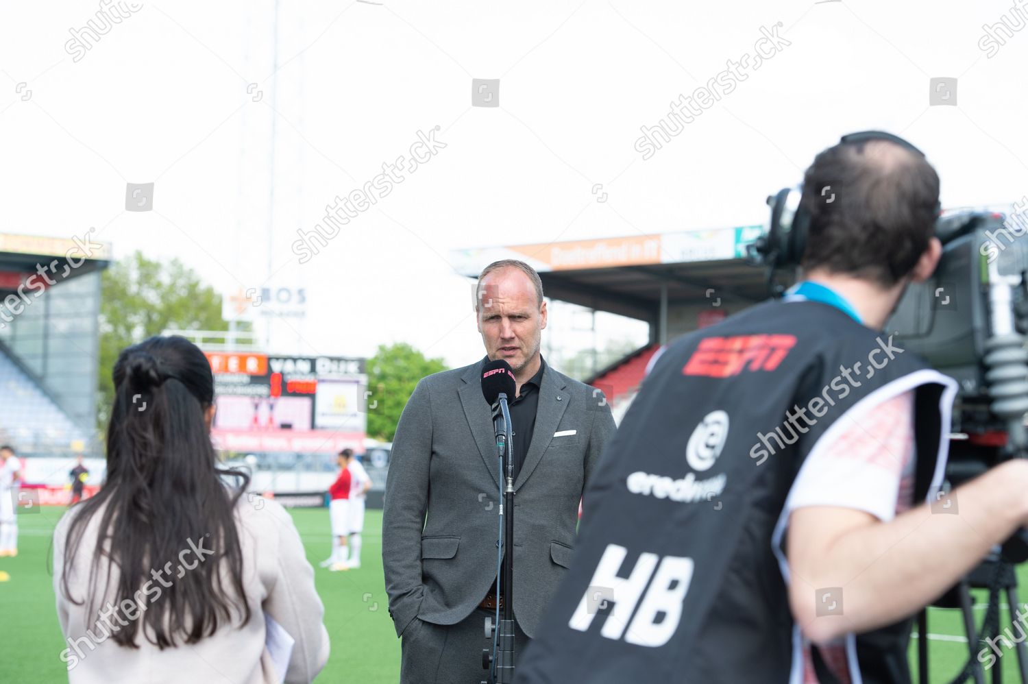 Fc Emmen Coach Dick Lukkien During Editorial Stock Photo Stock Image