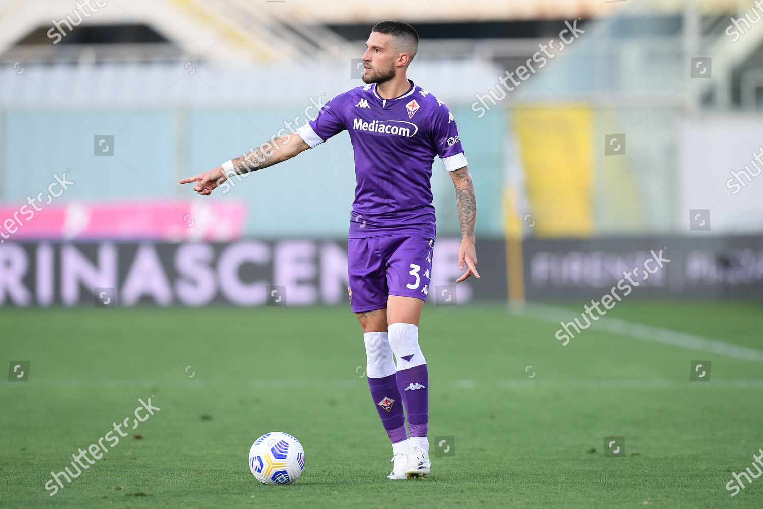 Cristiano Biraghi Acf Fiorentina During Serie Editorial Stock Photo