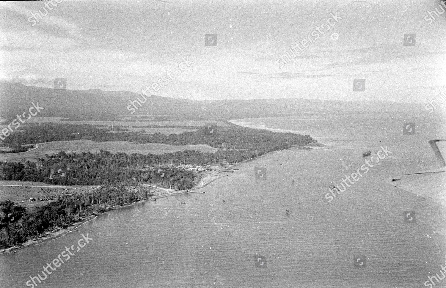 Aerial View Rabaul During World War Editorial Stock Photo Stock Image