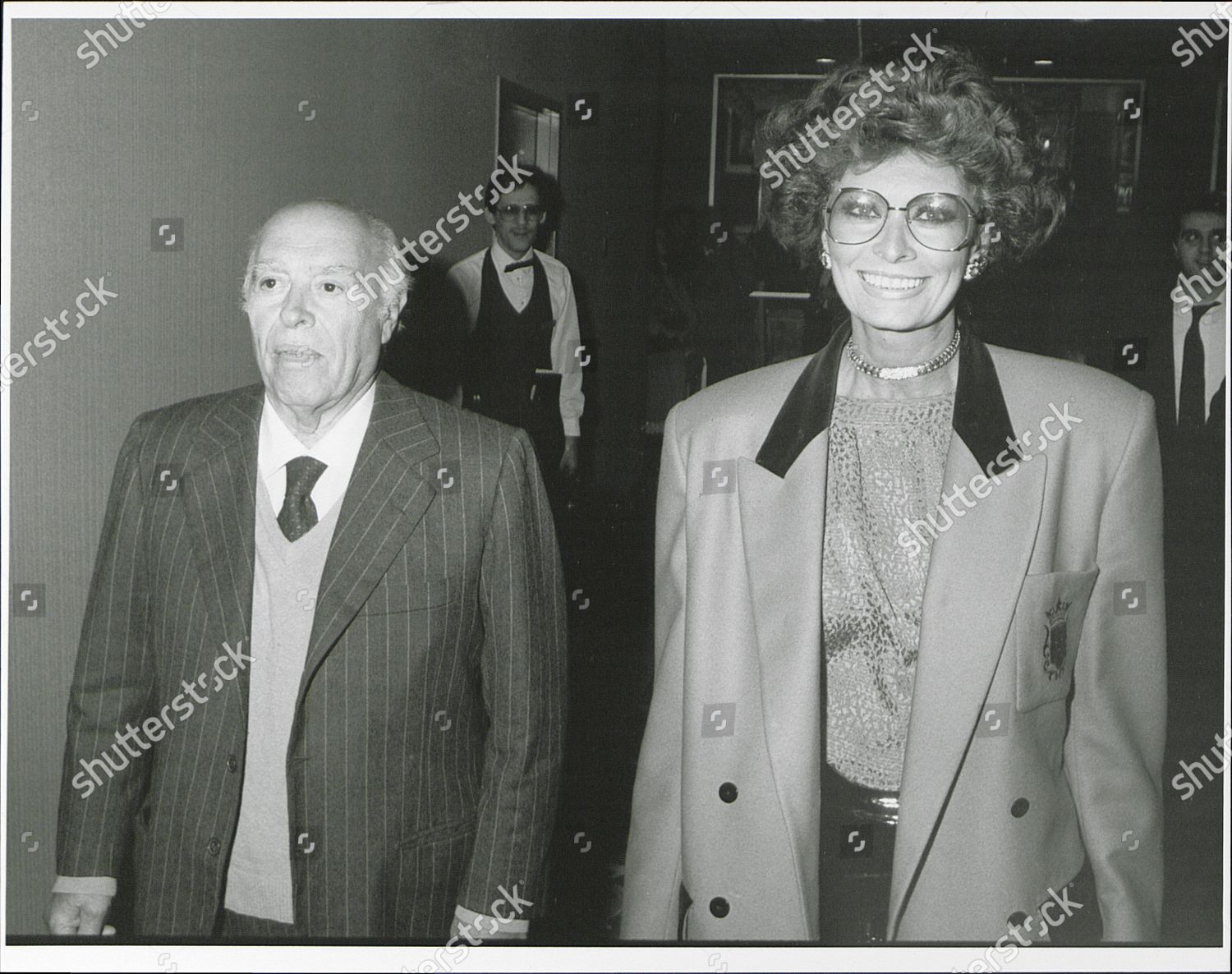 Sophia Loren Husband Carlo Ponti During Editorial Stock Photo Stock