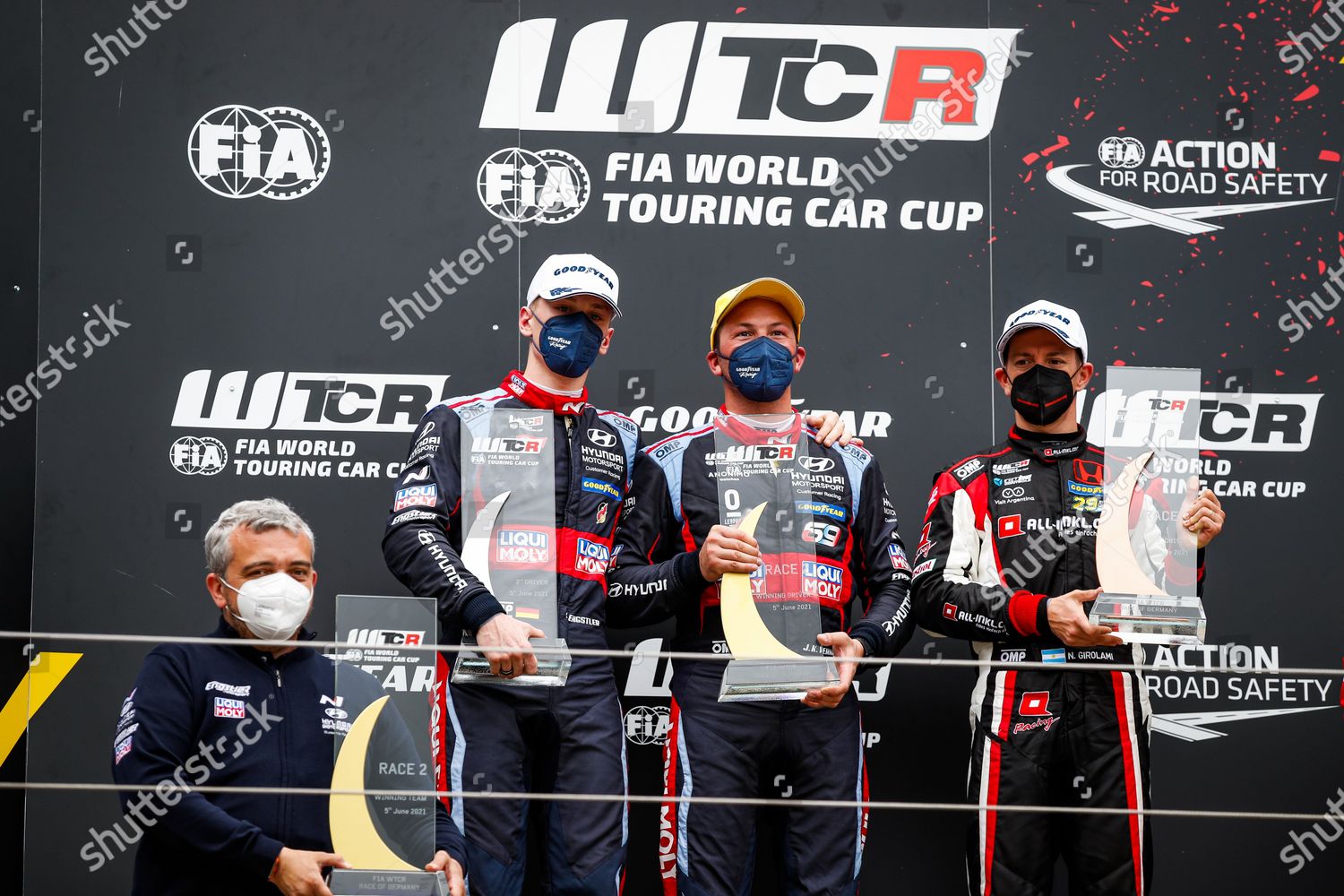 Podium Race 2 Vernay Jeankarl Fra Editorial Stock Photo Stock Image