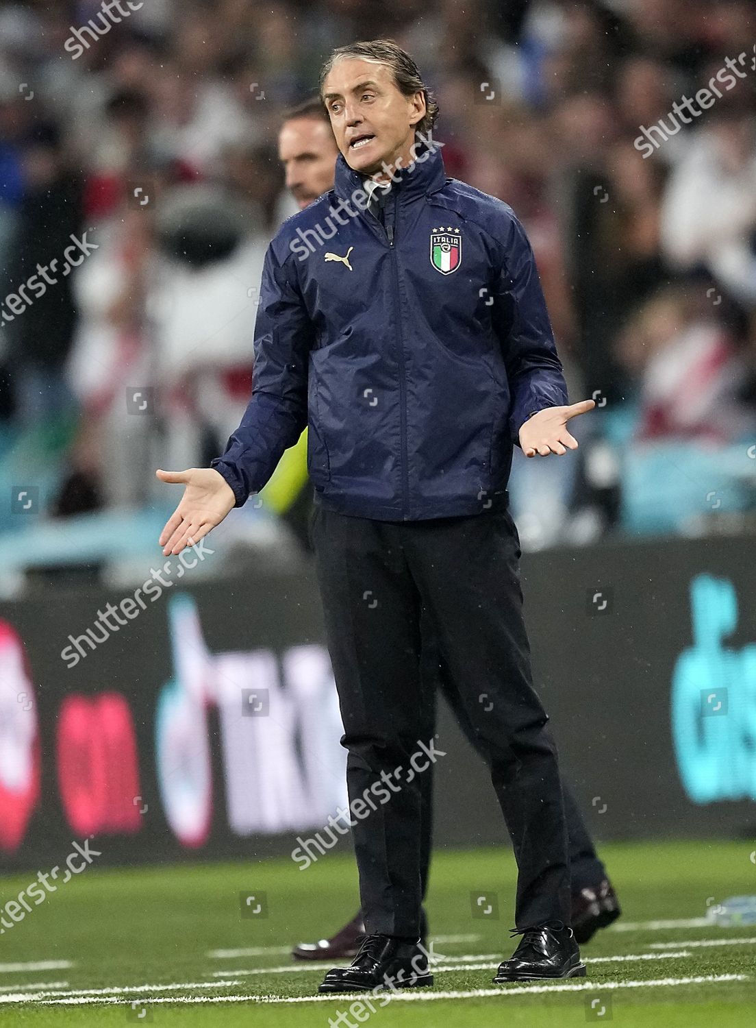 Italys Head Coach Roberto Mancini Reacts Editorial Stock Photo Stock